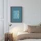 art print after an abstract painting signed Eawy