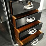 Black lacquered desktop Petr Vichr for Konova Bauhaus Ttchecoslovaque 1930 s