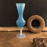 Blue opaline vase