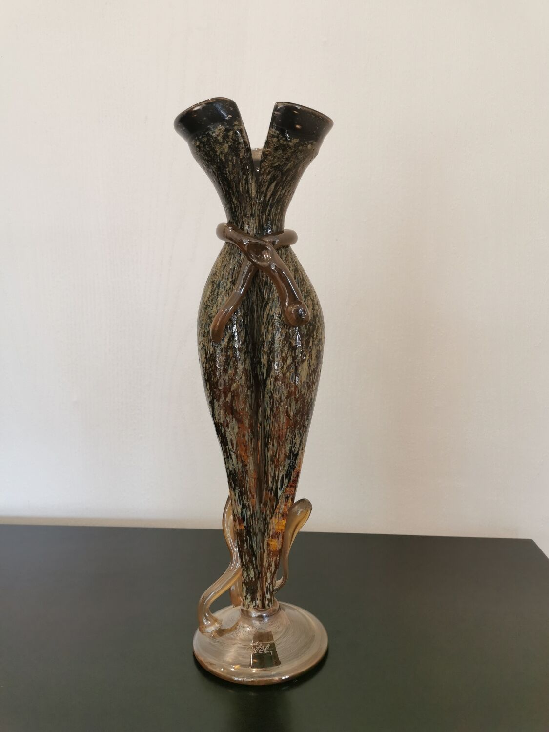 Vintage blown glass vase
