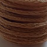 Wall composition of vintage baskets