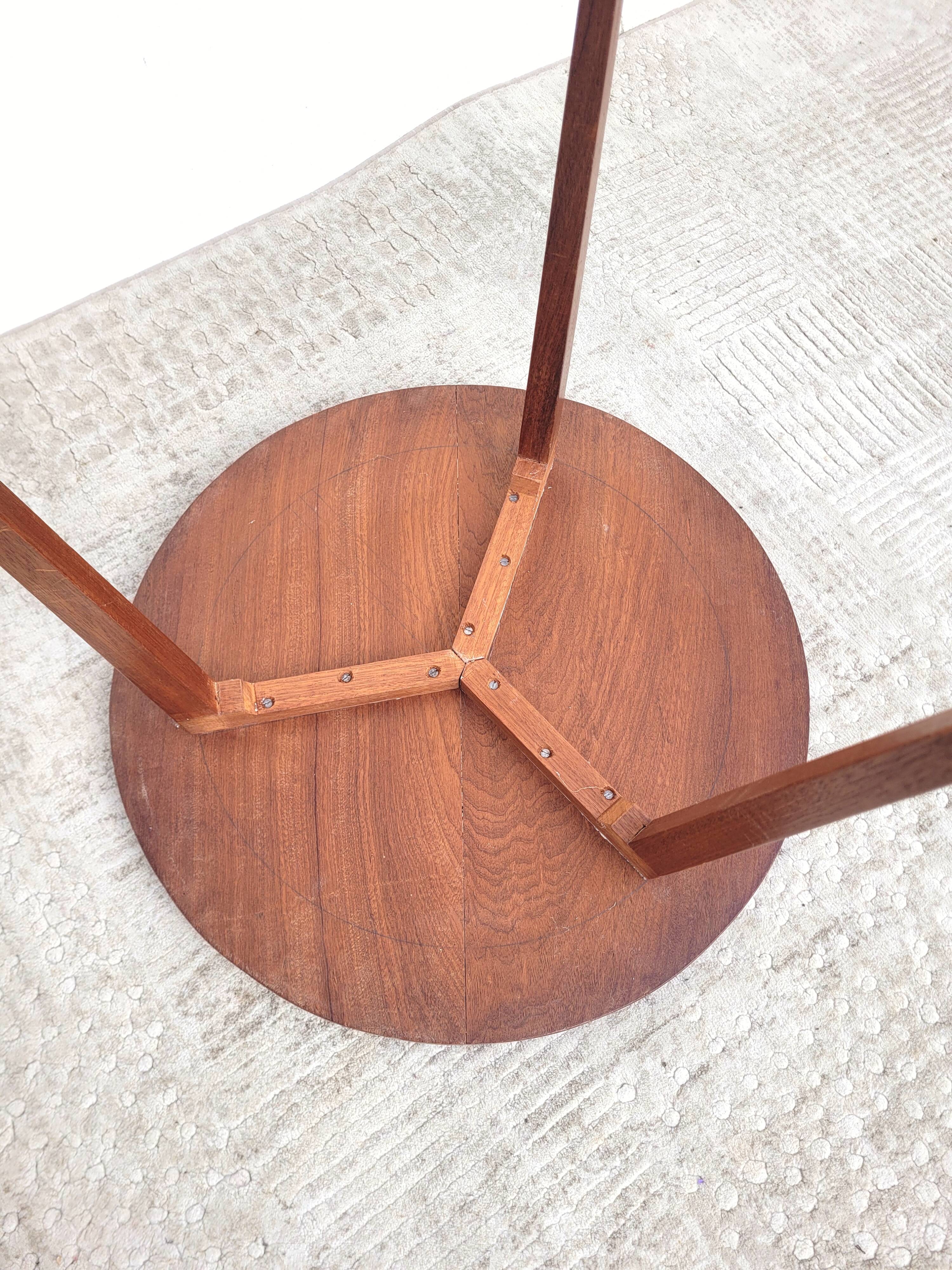 Small round coffee table circa 1960