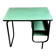 Bureau en métal noir et vinyle vert