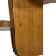 Vintage wooden wall shelve rack bookshelf in wood minimalist