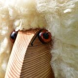 Set of two Wool Sheeps Sculpture by Hans-Peter Krafft for Meier Germany