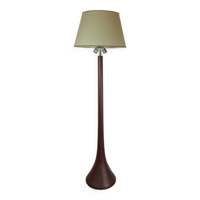 Lampadaire en teck du milieu du siècle, signé Kirk, Danemark, années 1960