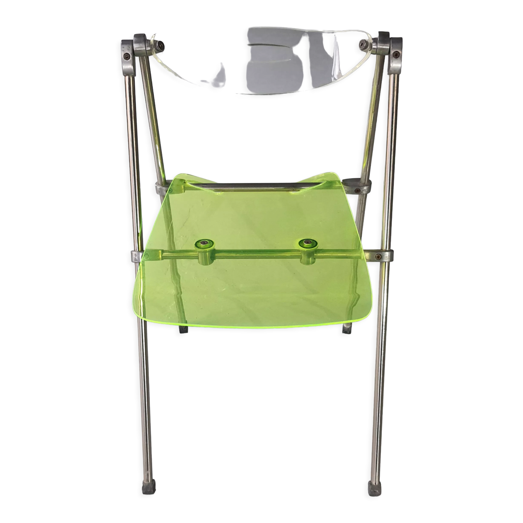 Modern folding chair in plexiglass Giancarlo Piretti - EDA Concept