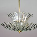 Art Deco pendant light Murano glass by Barovier, 1950
