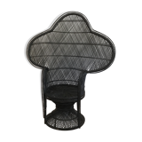 Emmanuelle black Wicker Chair