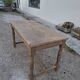 Solid oak farmhouse table fully sandblasted.