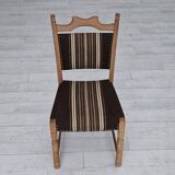 1970s, set 6 pcs of Danish dinning chairs, original very good condition, oak wood.