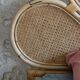 Vintage rattan shell light - bohemian chic spirit