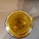Art deco glass carafe in yellow