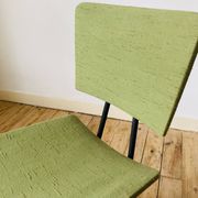 Green scandinavian wooden chairs 60/70