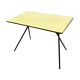 Yellow Formica folding table