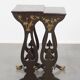 Ensemble de 2 tables d'appoint japonaises vintage laquées