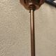Copper and glass hanging lamp with his Ezan glass disc