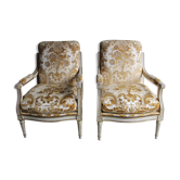 Set of two Louis XVI style armchairs