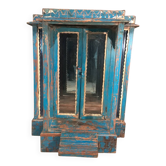 Vintage Art Deco display cabinet in teak.