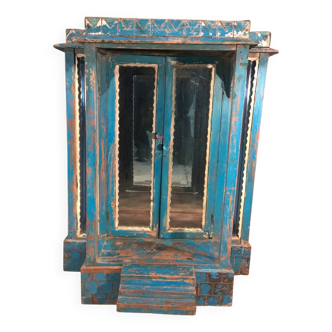 Old art deco teak display case