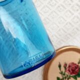 Apothecary jar Ariel vintage blue