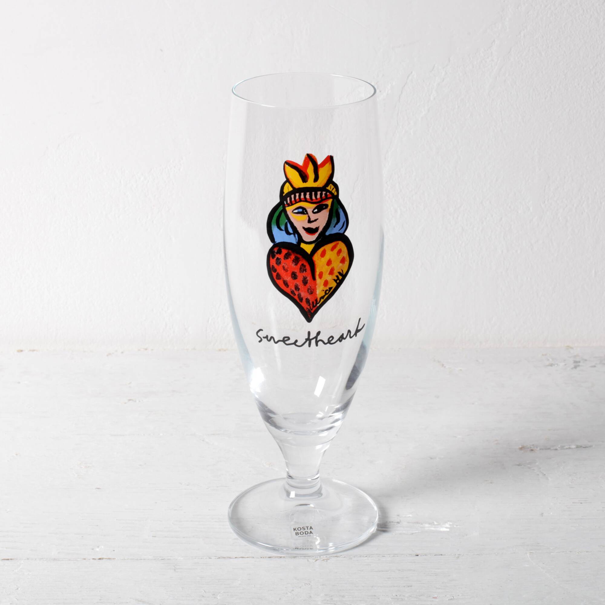 Crystal Glasses Friedsheep / Beer Kosta Boda Stemware/Ulrica Hydman Vallien
