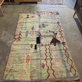 Tapis Berbère Azilal décor et couleurs pastels 265x155cm