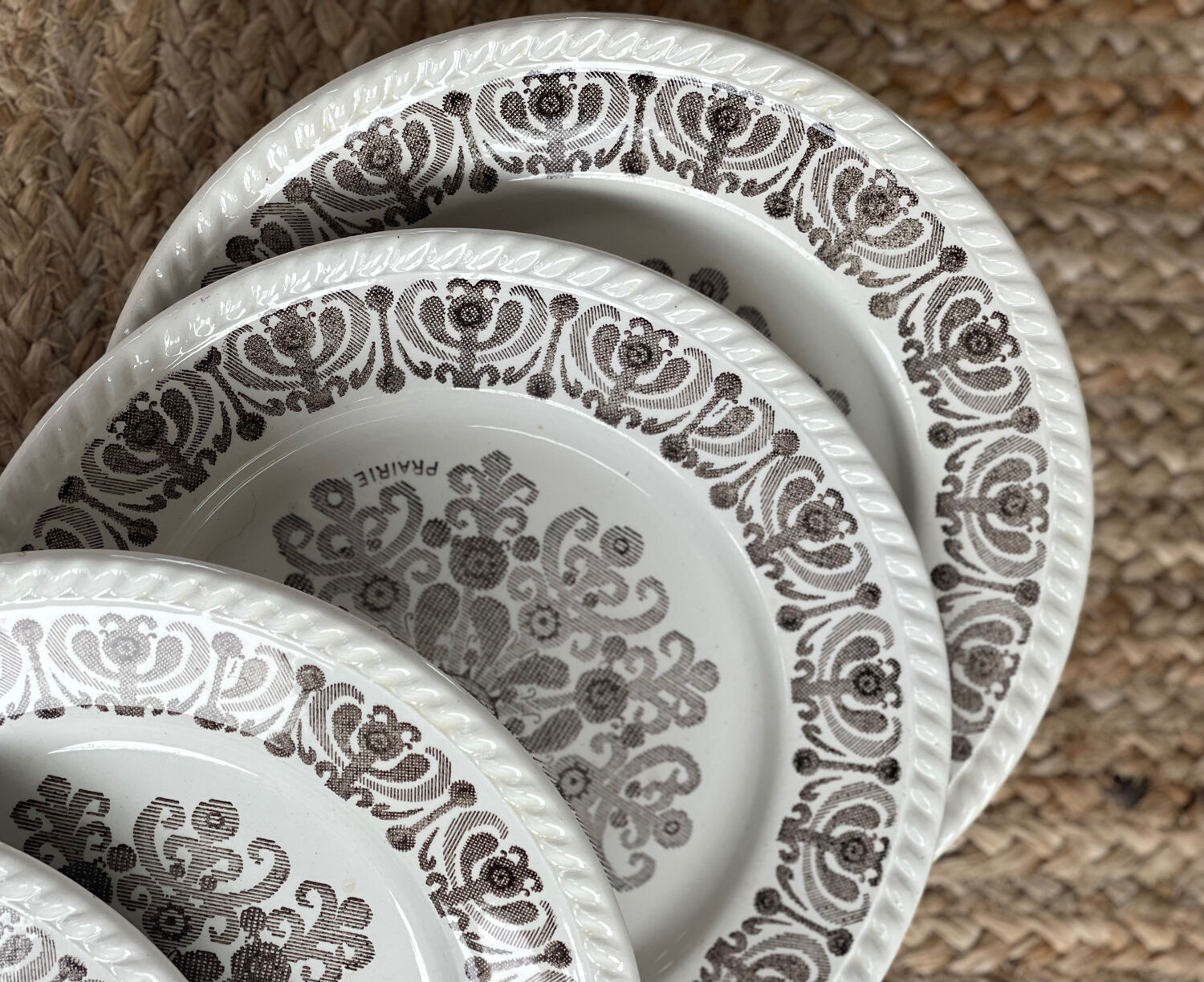 Set of 4 flat plates