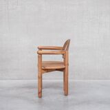 Set of four pine mid-century danish chairs