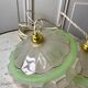 Pair of green granite glass suspensions 50-60s