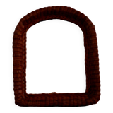 Wicker rattan mirror