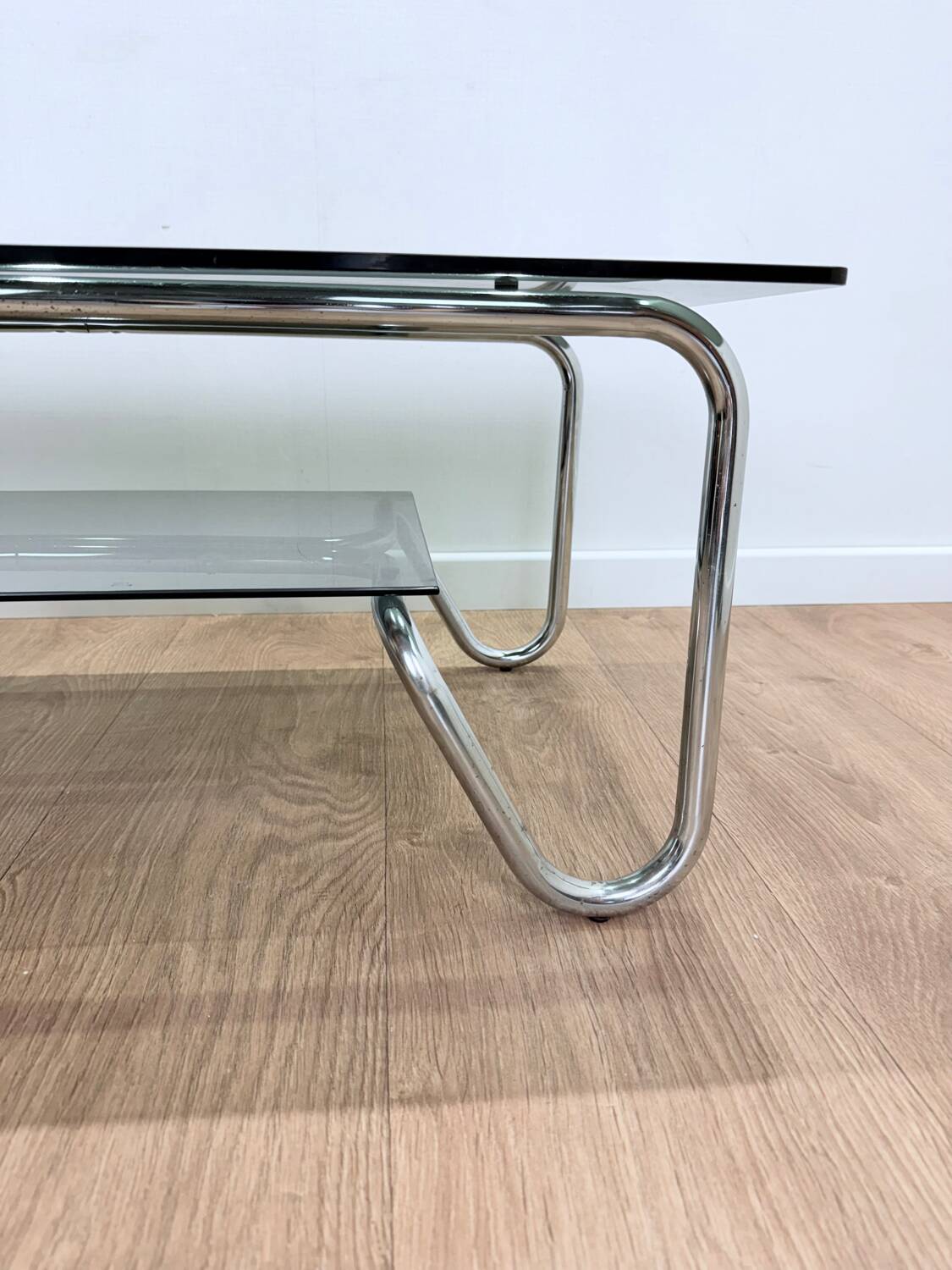 Smoked glass coffee table