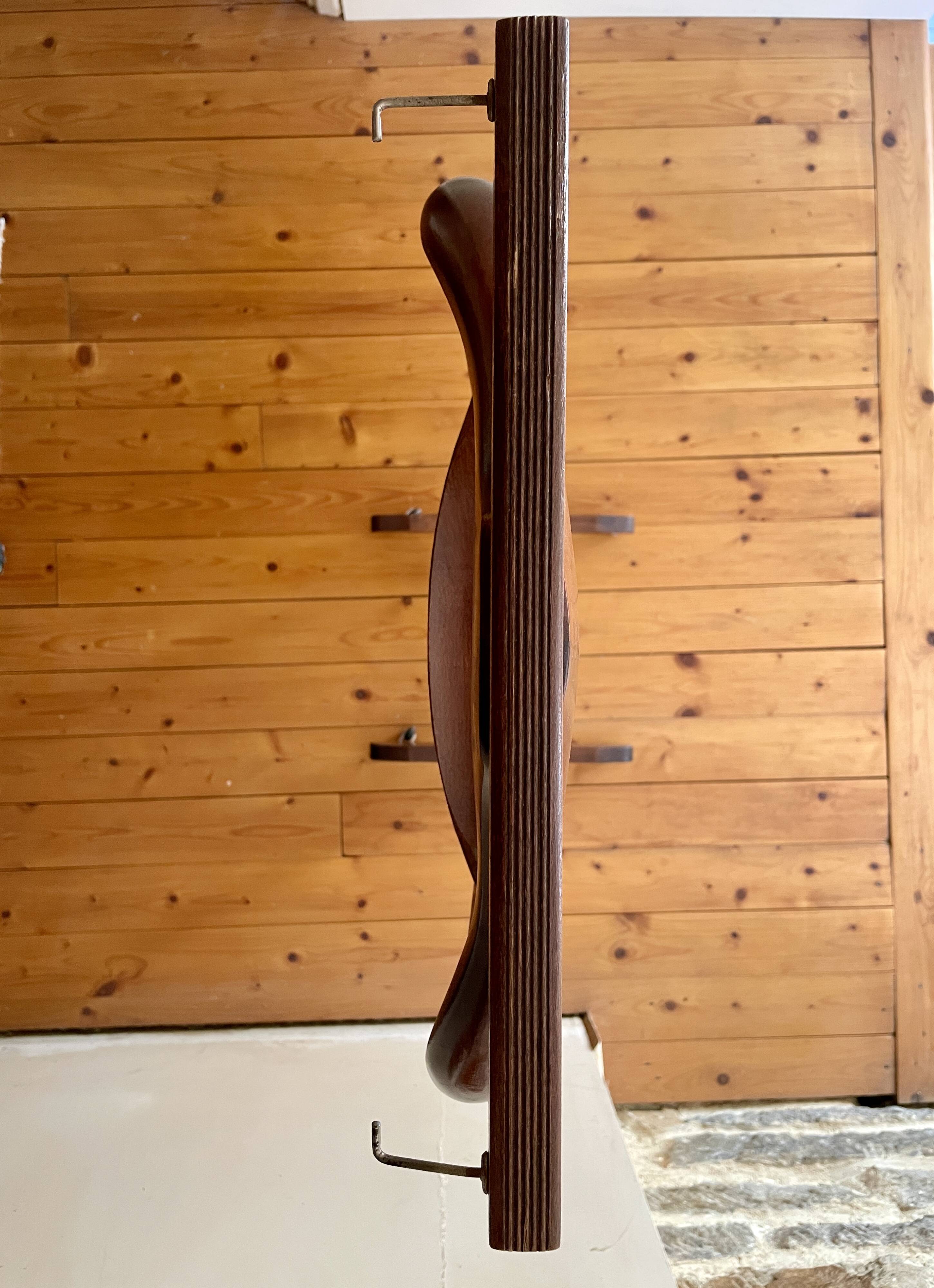 Wooden valet on wheels