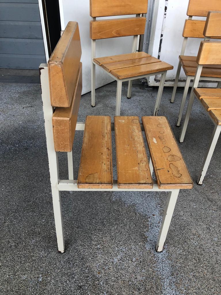 Wooden and iron chair suites from the 70's