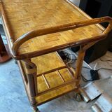 Bamboo serving trolley 1960