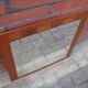 Miroir vintage en teck Danemark 1970 - 49x49cm