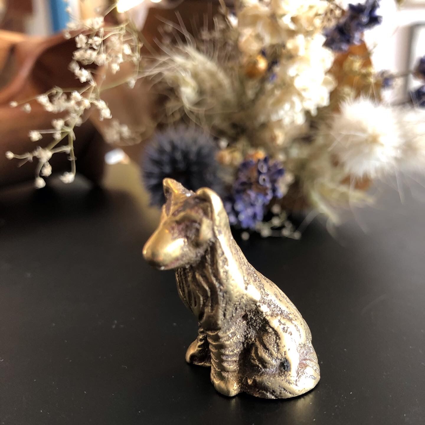 Brass wolf
