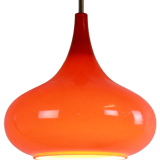Glass pendant lamp orange