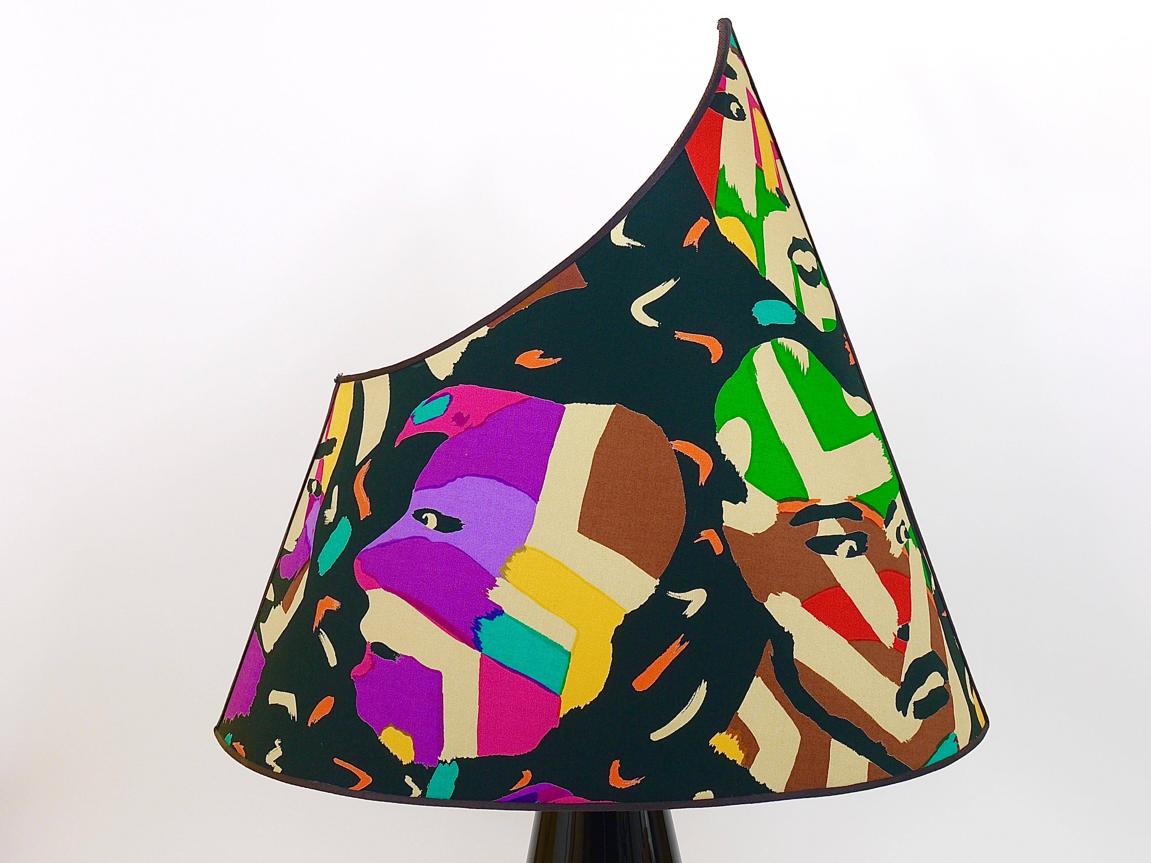 Postmodern table lamp Missoni by Massimo Valloto, Italy, 1980s