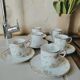 6 tasses à café en porcelaine fine
