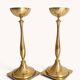 Scandinavian Modern Brass Candlesticks by Gunnar Ander for Ystad Metall