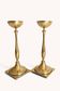 Modern Scandinavian brass candle holders by Gunnar Ander for Ystad Metall