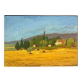Tableau étude Pastel attr. Ed. Pannetier (1884-1965) campagne ensoleillée