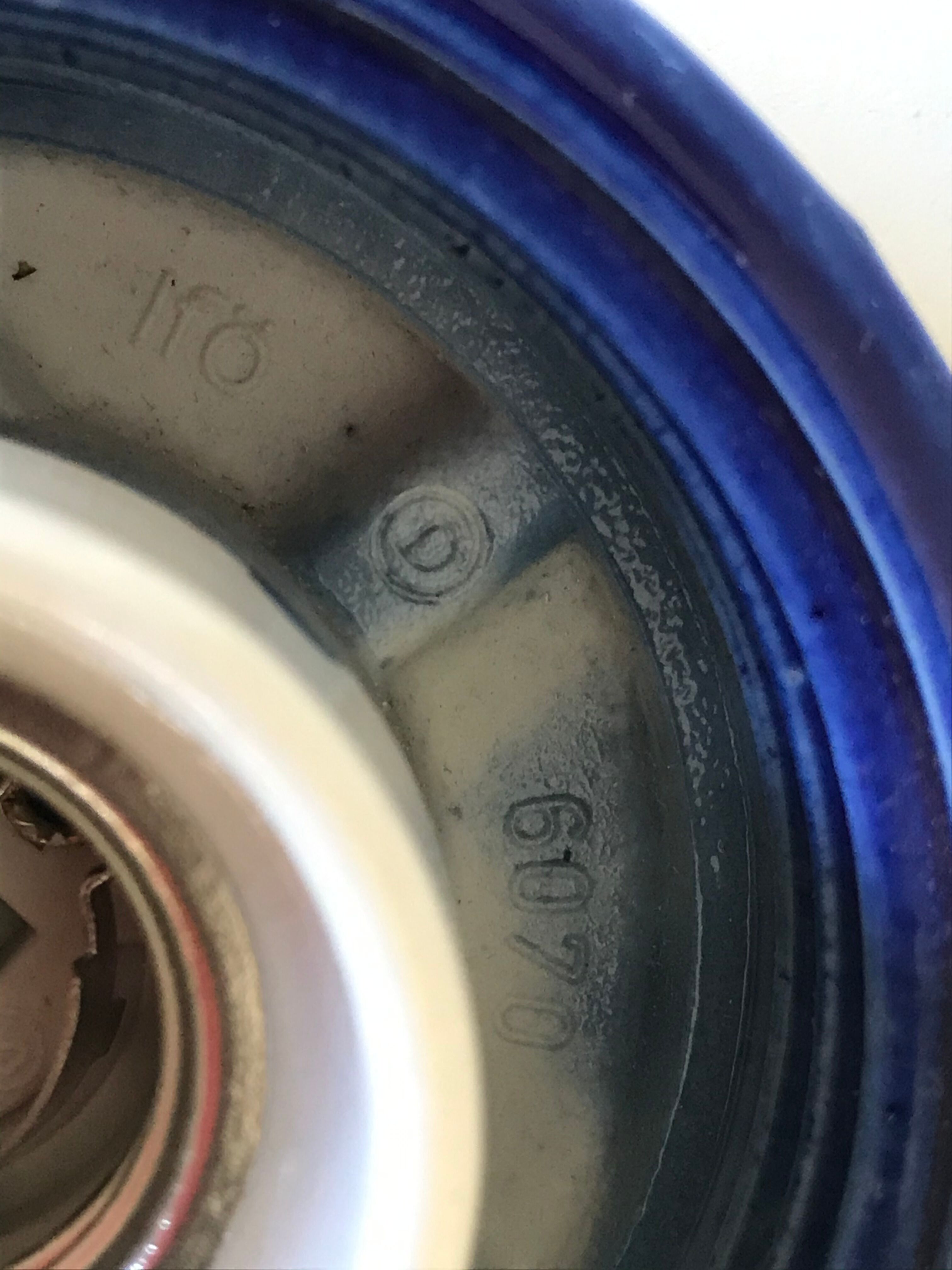 Pair of ceramic and opaline IFÖ sconces