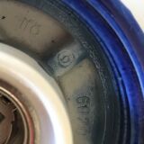 Pair of ceramic and opaline IFÖ sconces