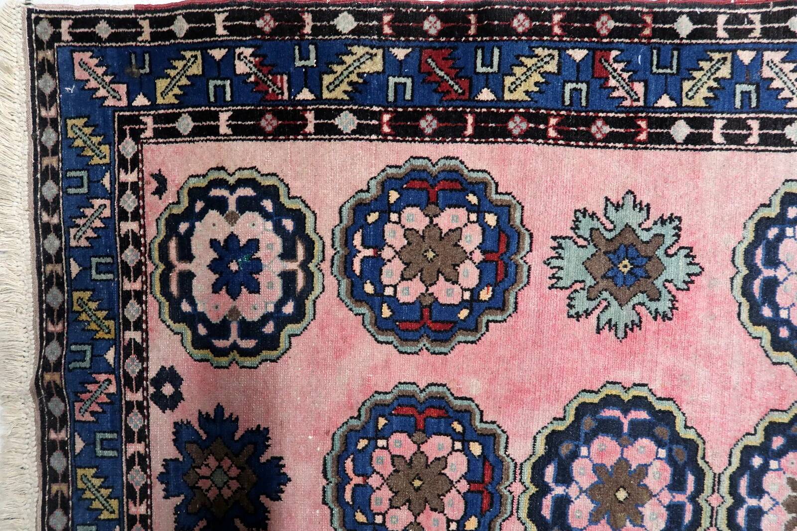 Handmade vintage Persian Malayer rug 115cm x 188cm, 1950s