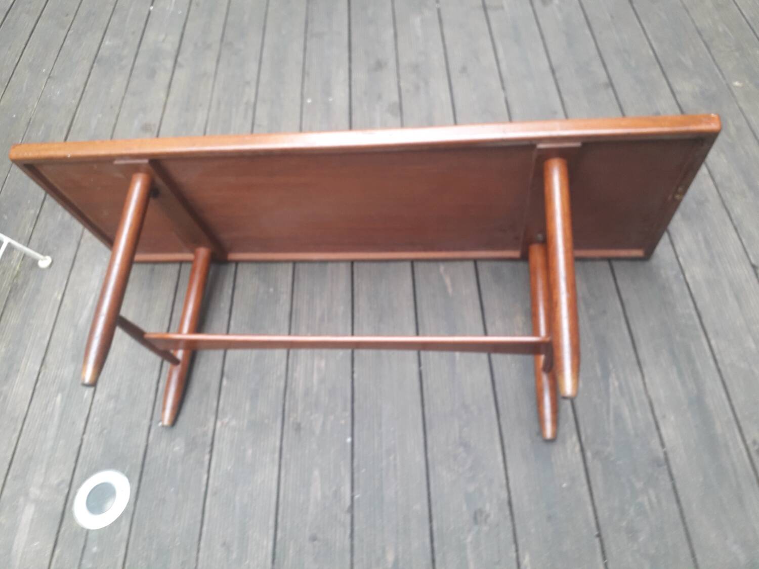 Scandinavian coffee table, Touraine enamels