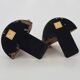 Pair of Hollywood Regency golden eagle bookends by Borghese. 60s