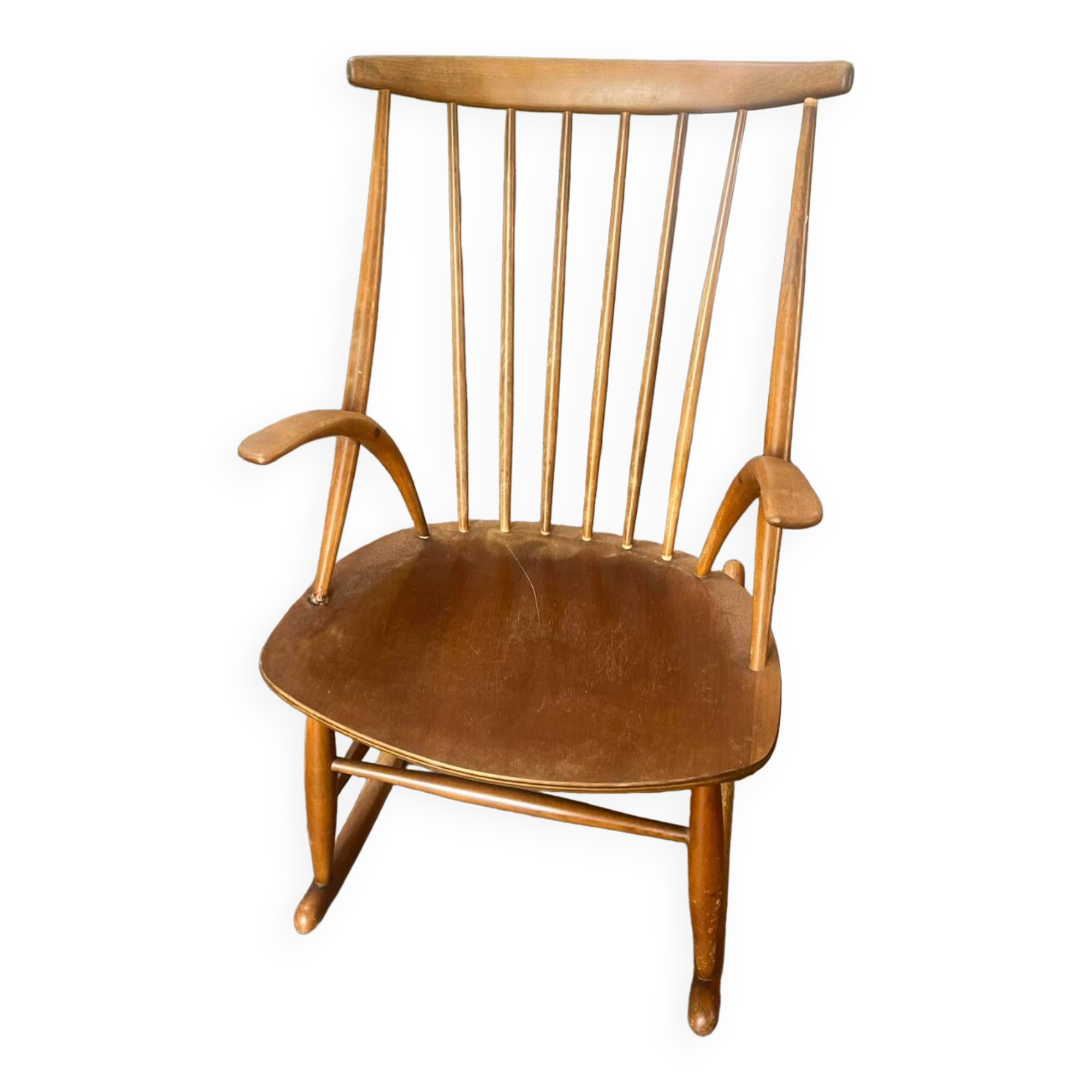 Wooden rocking chair