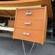 Cees Braakman Boomerang Desk with Triangle Legs for Pastoe, Dutch Design, 1950s